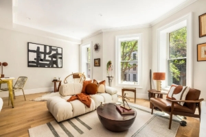 living room with 3 windows in Park Slope home - open houses for Jun 14 and 15