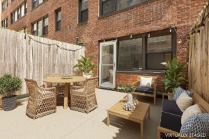 private patio off of Yorkville studio